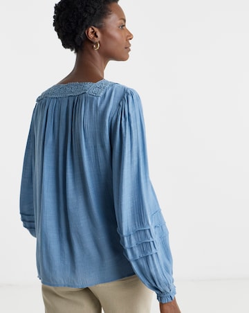 Square Neck Prairie Blouse