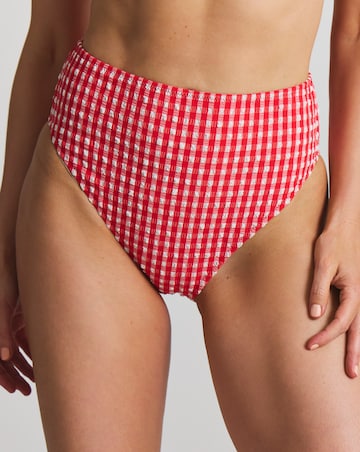 MAGISCULPT Firm Control Gingham High Waist Bikini Bottoms
