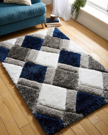 Geo Shaggy Cosy Rug