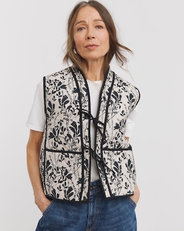 Pure Cotton Printed Quilt Gilet
