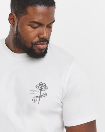 Jack & Jones Premium Kyle Back Graphic T-Shirt - White