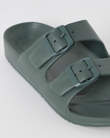 Mens Adjustable Double Buckle Slide Wide