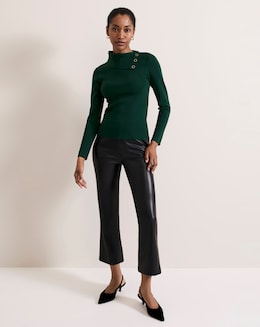 Phase Eight Popper Collar Top