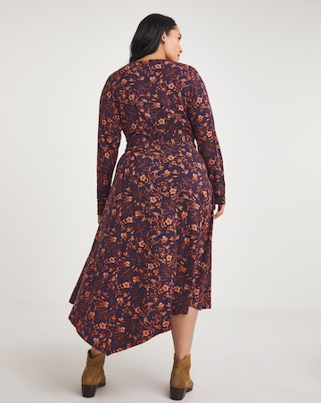 Joe Browns Joe's Favourite Purple Wrap Maxi Jersey Dress