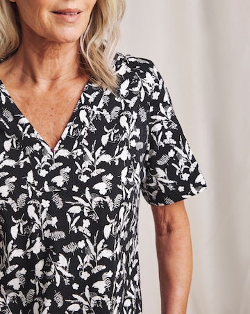 Julipa Pure Cotton V-Neck Printed Top