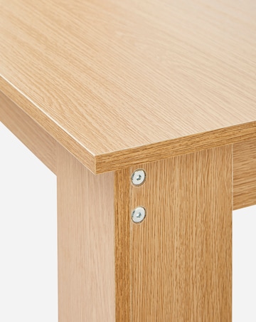 Dakota Small Dining Table with 4 Ava Fabric Chairs