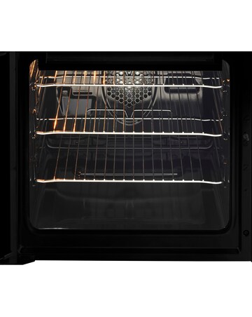 Beko 50cm Electric Double Cavity Cooker Solid Plate Black, KD533AK