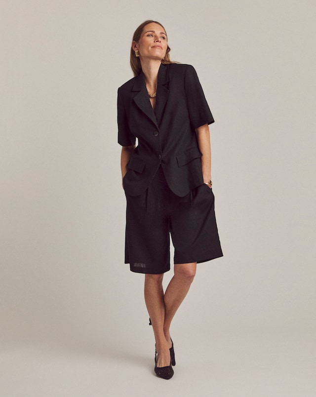 Anthology Linen Bermuda Shorts