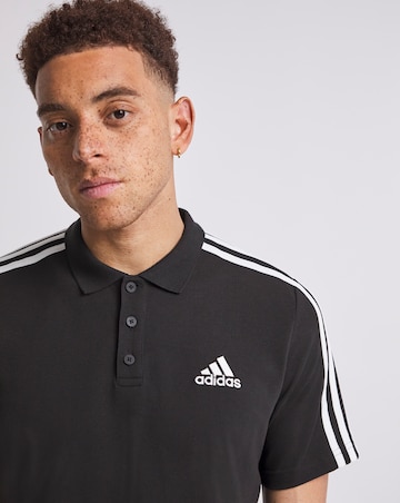 adidas Essentials 3 Stripe Polo Shirt