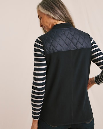 Julipa Zip Up Quilted Fleece Gilet