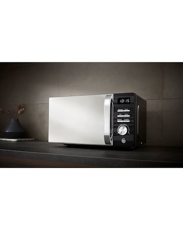 Swan Symphony Black Kettle, 2 Slice Toaster and Microwave Bundle