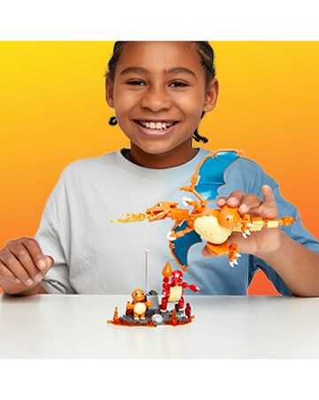 Mega Construx Pokemon Charmander Evolution Set