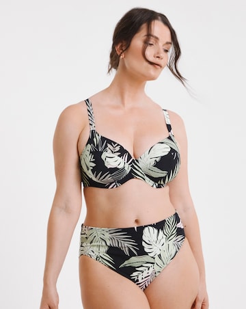 Elomi Tropical Retreat Mid Rise Bikini Brief Black