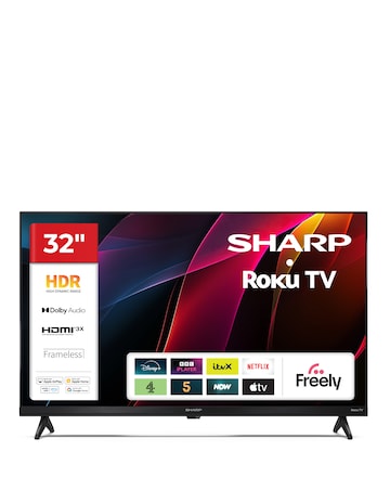 Sharp 1T-C32HD2225KB 32in Smart HD Roku Freely LED TV