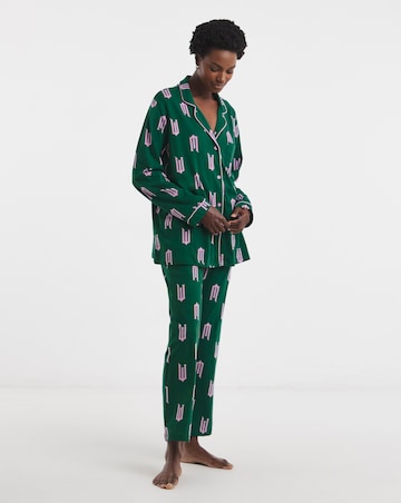 Wicked Button Through Cotton Pyjama Set