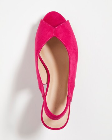 Flexi Sole Peep Toe Heeled Shoe E Fit