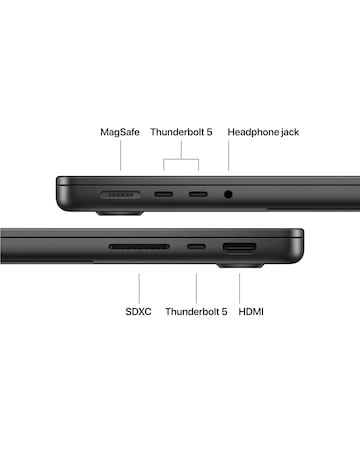 Apple MacBook Pro (M5 Pro, 2026) 14in 15-core CPU 16-core GPU 24GB 1TB - Black