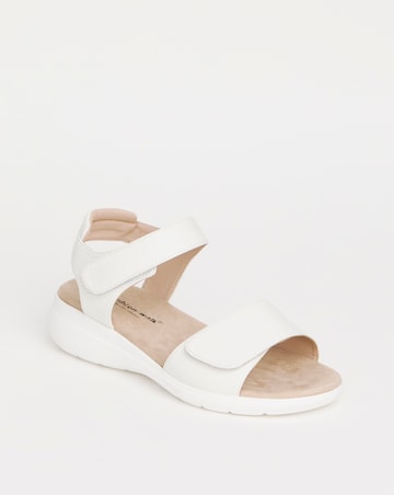 Cushion Walk White Touch and Close Sandal -Extra Wide Fit (EEE)