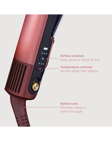Shark SilkiPro Straight Hair Straightener + Dryer in One Tool HT401UKPK Pink