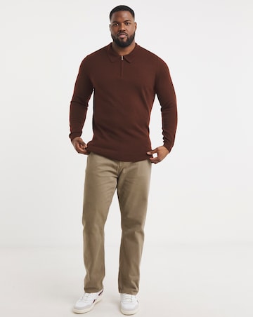 Burgundy Merino Wool Long Sleeve Zip