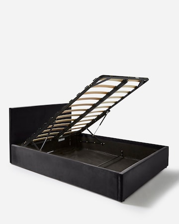 Hayden Velvet Ottoman Bed with 3 Layer Memory Foam Hybrid Mattress