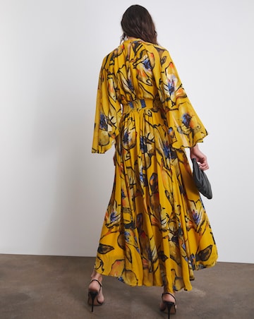 Joanna Hope Asymmetric Printed Maxi Dress