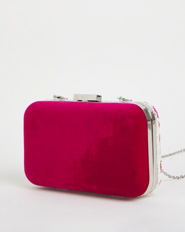 Joanna Hope Multi-Colour Floral Beaded Clutch Bag