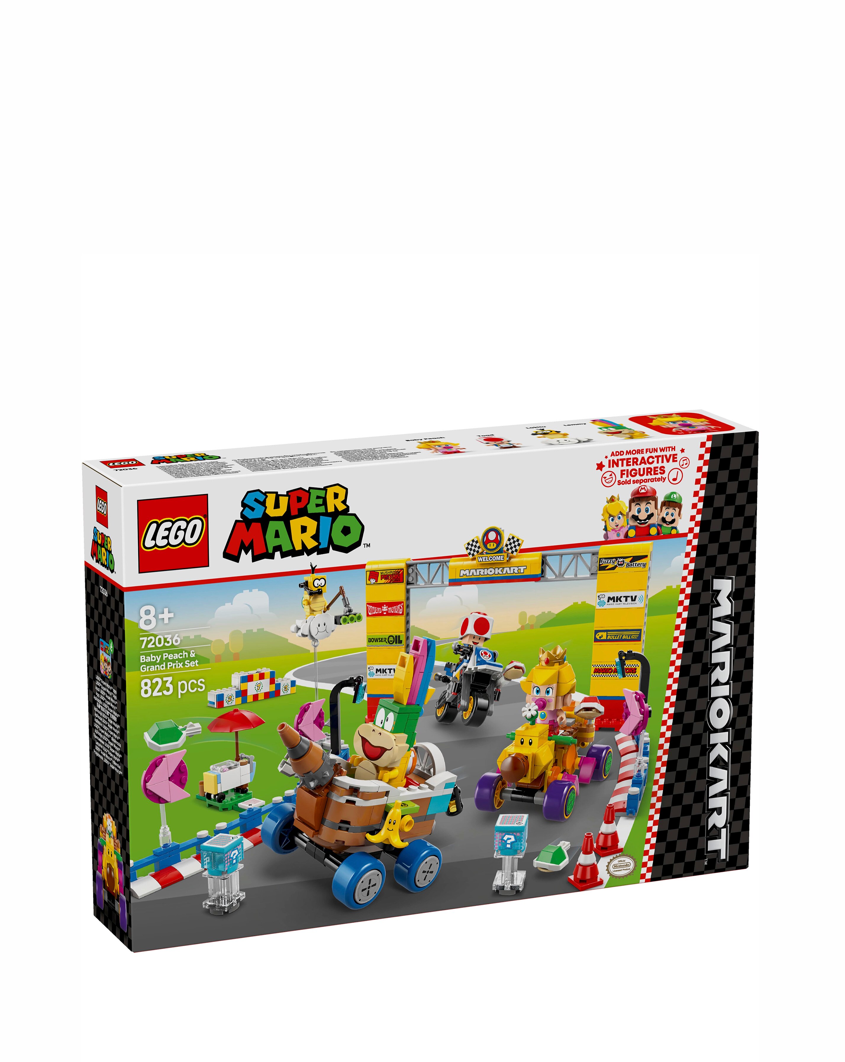reruri0409オーダー LEGO Super Mario: Mario Kart - Baby Peach & Grand Prix Set 72036