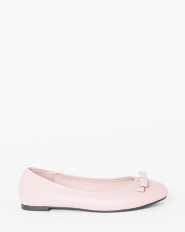 Abundance Classic Bow Ballerina Shoes - Wide Fit (E)