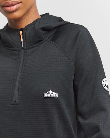 Snowdonia Black Grid Fleece Base Layer