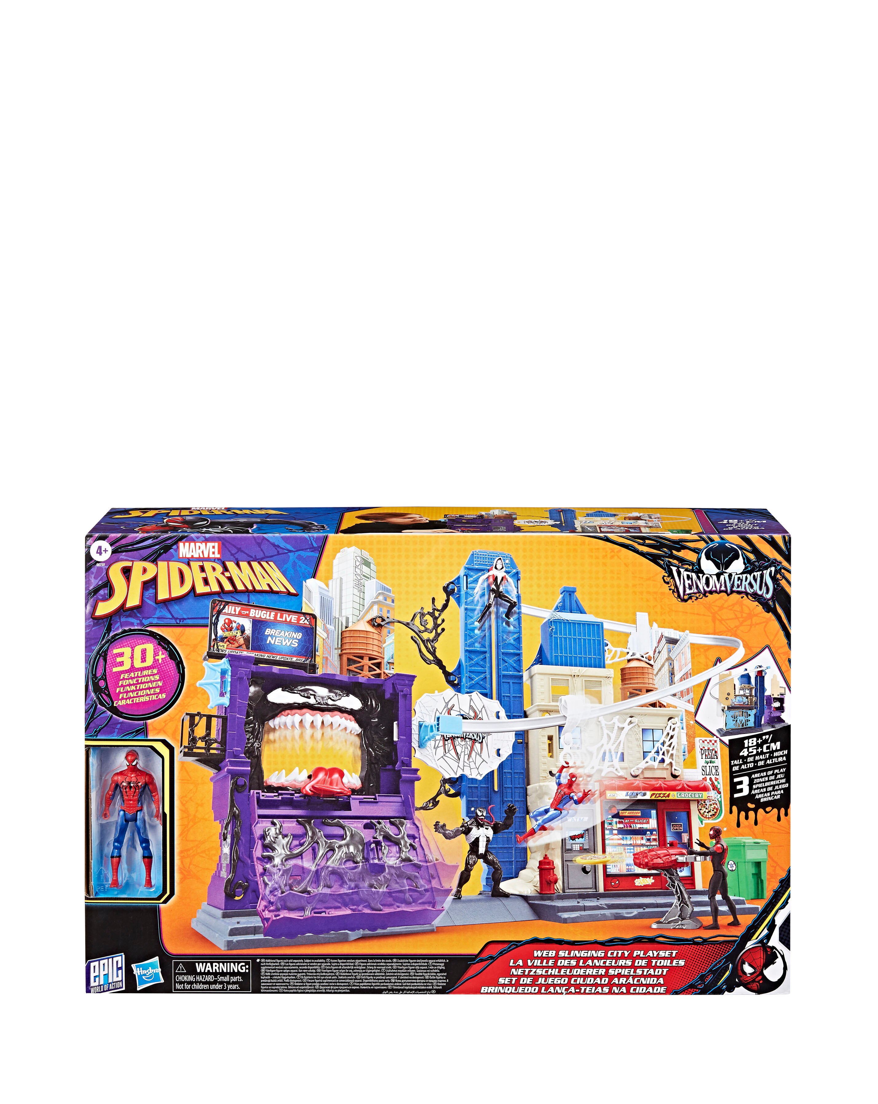 Marvel Spider-Man VenomVersus Web Slinging City Playset | JD Williams