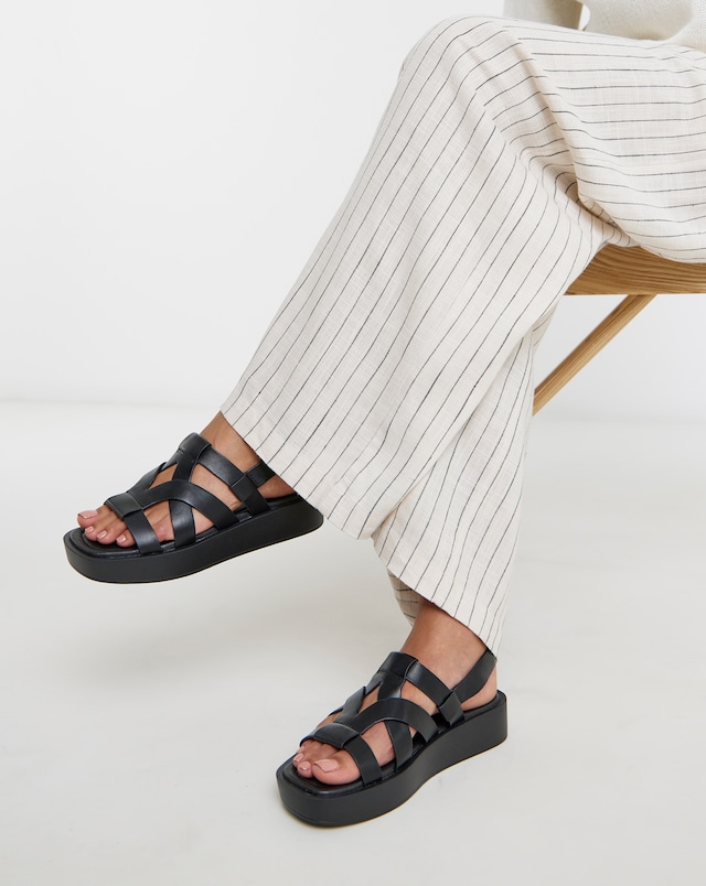 Finch Chunky Fisherman Sandals - Wide Fit (E)