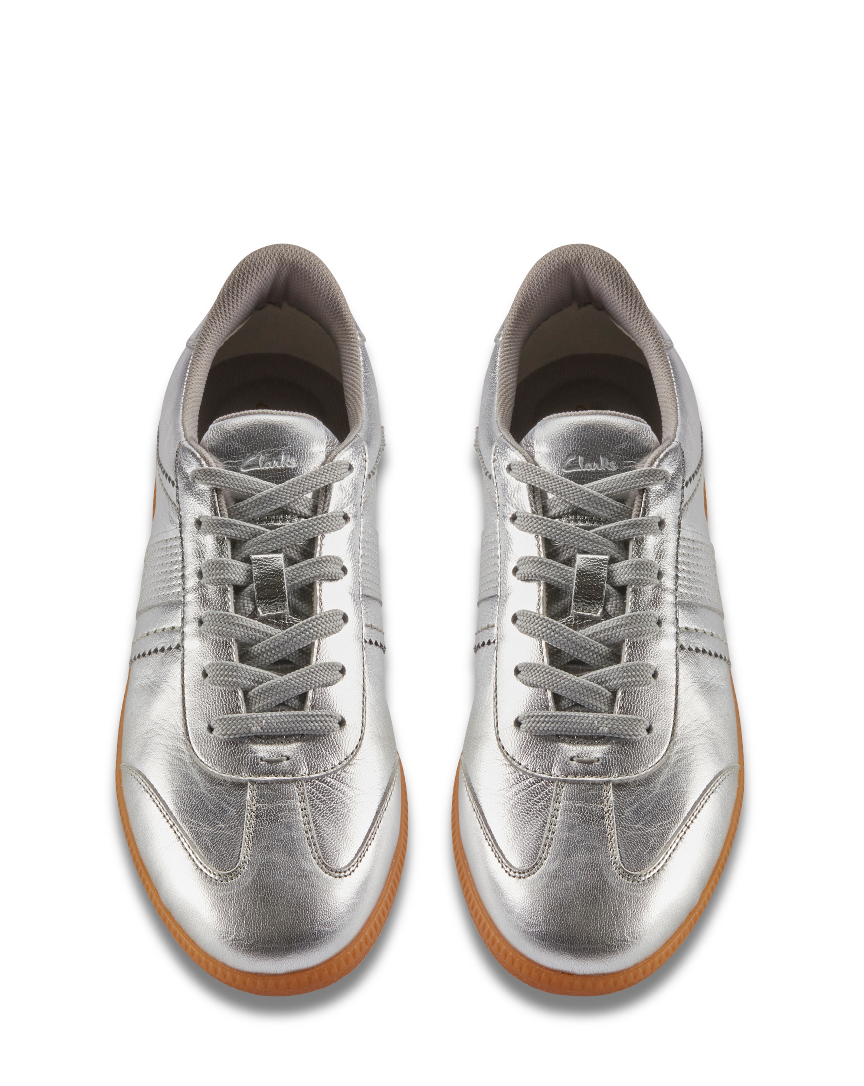 Clarks Stara Walk Metallic Combi Trainers | JD Williams