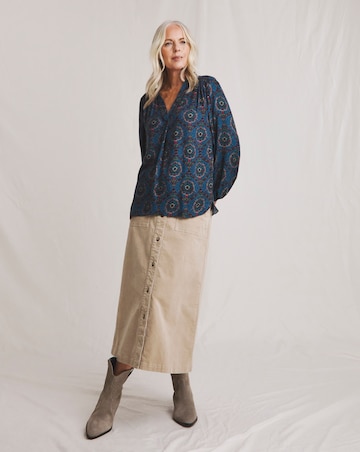 Julipa Moss Crepe Printed Blouse