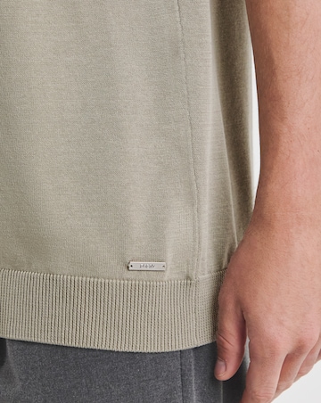 Folio Stone Knitted Crew Neck T-Shirt