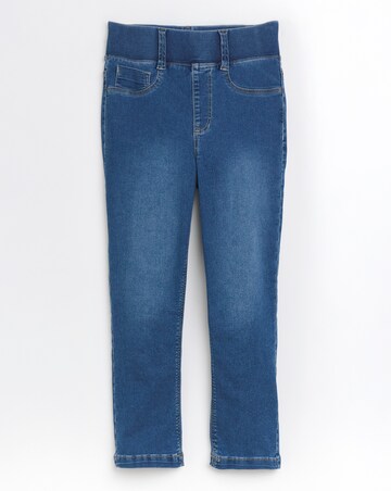 Simply Be Mid Wash Pull On Capri Jegging