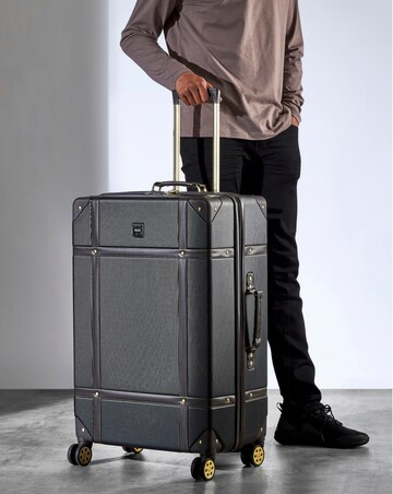 Rock Vintage Large Suitcase - Black