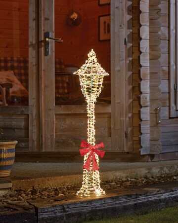 Three Kings OpaLight Christmas Lamp Post
