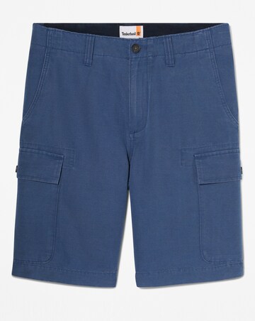 Timberland Cotton Linen Cargo Short - Blue