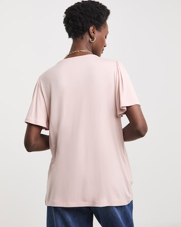 Blush Angel Sleeve Top