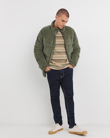 Neutral Crew Neck Fairisle Jumper