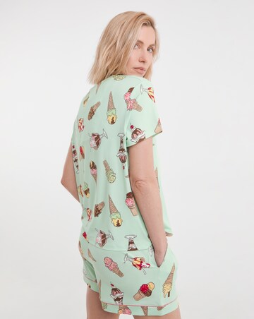 Chelsea Peers Jersey Novelty Ice Creams Short Pyjama Set