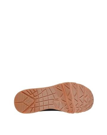 Skechers Uno Trainers With Leopard Back Standard Fit