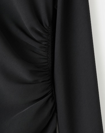 Mango Ruched Midi Dress