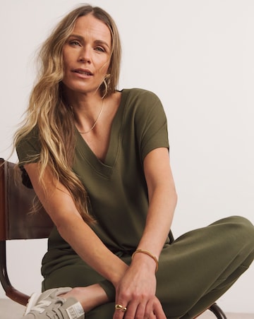 Anthology Khaki V-Neck T-Shirt