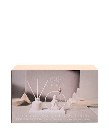 Serenity Buddha Incense & Diffuser Holder Gift Set
