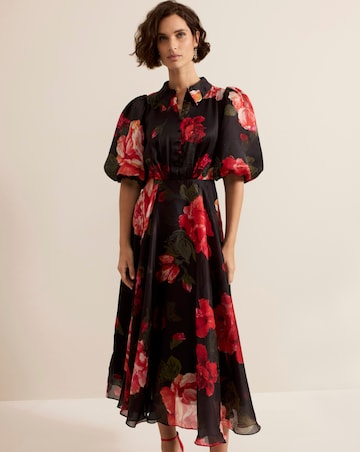 Phase Eight Cilla Floral Shirt Midi Dress