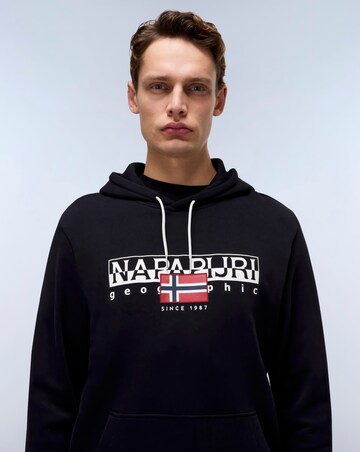 Napapijri Aylmer Logo Hoodie - Black