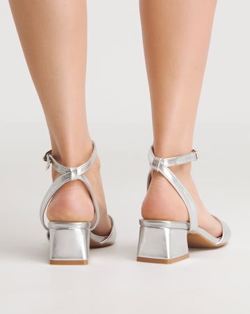 Amber Barely There Low Block Heel Sandals - Standard Fit (D)