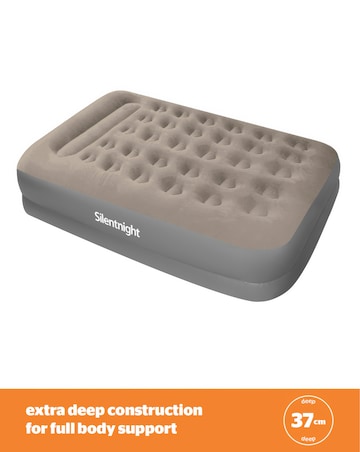 Silentnight Flocked Airbed with Electric Pump - Double